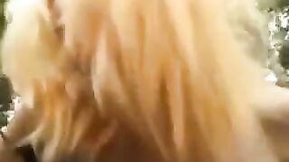 Babe was walking in the park and had sex with a young guy