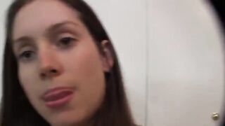 A blowjob with a beautiful woman at home in high quality