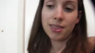 A blowjob with a beautiful woman at home in high quality