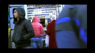 Guy picked up a blonde teen and fucked her on the street