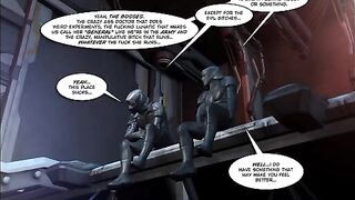 Mature woman fucks with a guy in comic style