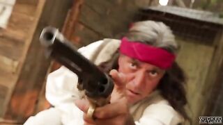 A hot girl in a cowboy suit was punished and fucked