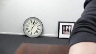 Girl with cancer at porn casting, eager for intense action