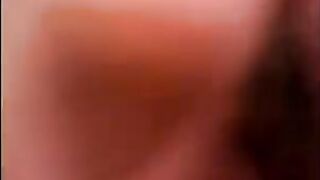 He stuck his friend on her knees and shoved his cock in her mouth - POV action