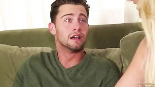 Massage session gets wild with blonde, and they both love it