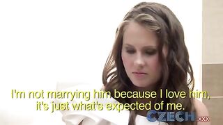 A drunken bride was fucked by a witness in a lesbian encounter
