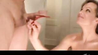 Sex with a girl with powerful suction skills