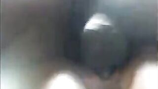 Homemade black girl plays with her wet pussy, moaning with pleasure