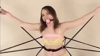 The pretty Diana Rius was tied up and fucked hard
