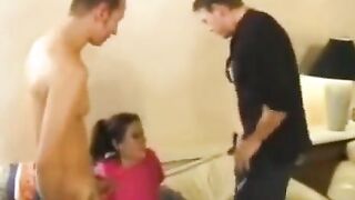The nanny lost her innocence and gave herself to two men