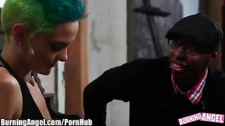 Emo anal sex with a hot fair-haired girl in stockings