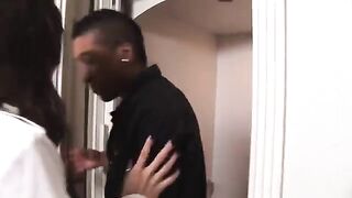 Dark-skinned reporter fucked the hottest Sasha Gray with passion