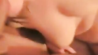 A woman spread her legs to show everyone her intimate area with a prominent clitoris