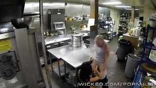 A sexy chick worked hard and wanted to relax, so she found a guy to fuck
