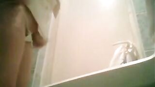 A girl was peeing and her graduate friend filmed it