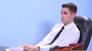 Two chicks shared a dick in an interview with a man