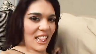 FMM threesome with double penetration and a skirt flipped up