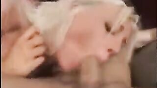 Blonde fucks with two guys in an intense threesome