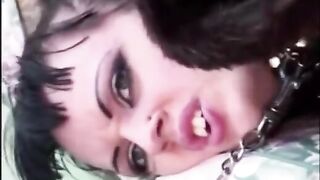 The guy roughly fucked the girl in her fur coat
