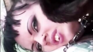 The guy roughly fucked the girl in her fur coat