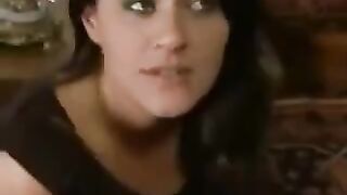 A husband punishes his wife and maids in a rough BDSM style