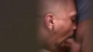 Two guys fuck each other in the toilet without using their hands
