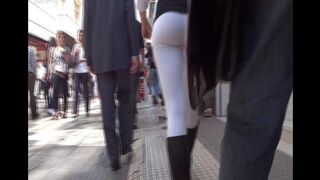 The camera follows the juicy Argentine ass with a tempting view