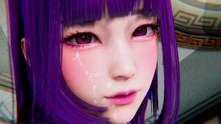 Hentai 3D animation of a busty ballerina getting an intense orgasm