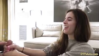 Fit slut Abbie Maley gets her pussy pounded in a hardcore home sex tape