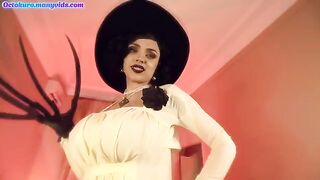 Octokuro creates a sexy cosplay of Lady Dimitrescu to fuck