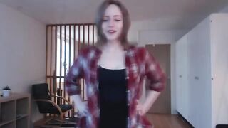 The girl was aroused by a huge toy, she could not handle it all