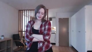 The girl was aroused by a huge toy, she could not handle it all