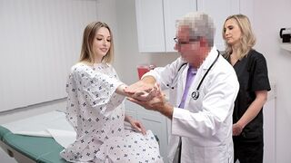Ailee Anne has a threesome sex with her pervert doctor and assistant in the hospital