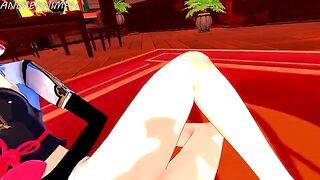 Genshin Impact Ayaka x Keqing lesbian hentai 3D uncensored scene