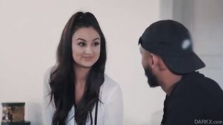 Schoolgirl with an amazing body has fun on camera, showcasing her charm