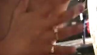 A man brought himself to a powerful orgasm with his fingers and a toy