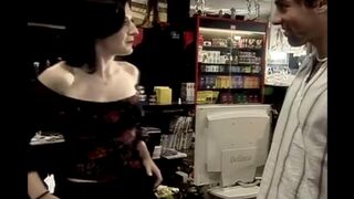 A short time affair with a girl-fitter right in the shop
