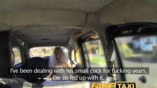A hot bride changed her clothes with a taxi driver