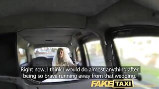 A hot bride changed her clothes with a taxi driver