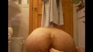 A man with a rubber cock fucks me in the ass - homemade