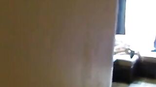The spy brother caught his sister and her BF getting intimate on the couch