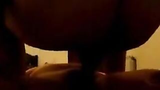 A woman with a sagging belly after childbirth gets fucked by three guys in a wild threesome