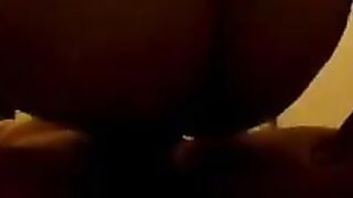 A woman with a sagging belly after childbirth gets fucked by three guys in a wild threesome