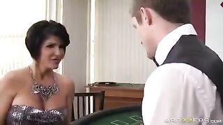 A woman lost her ass at cards and had to fuck