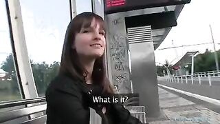 Brunette whore agreed to get fucked for one hundred euro