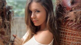 Russian beauty has an erotic sex pose