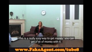 Friends-arranged sex after casting for a skinny blondie with a tight snatch