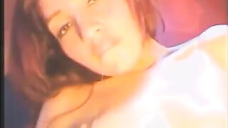 A sexy girl fucks herself in all holes with a powerful vibrator