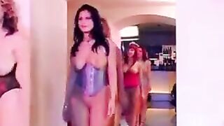 Gangbang with a girl who has big natural tits, a beauty
