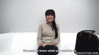 Czech teen with great figure gets fucked during casting session